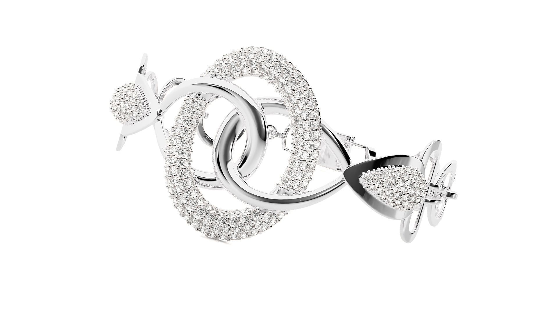 Diamond Bracelet 3D print model 3D print model_5