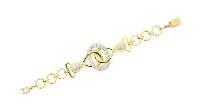 Diamond Bracelet 3D print model 3D print model