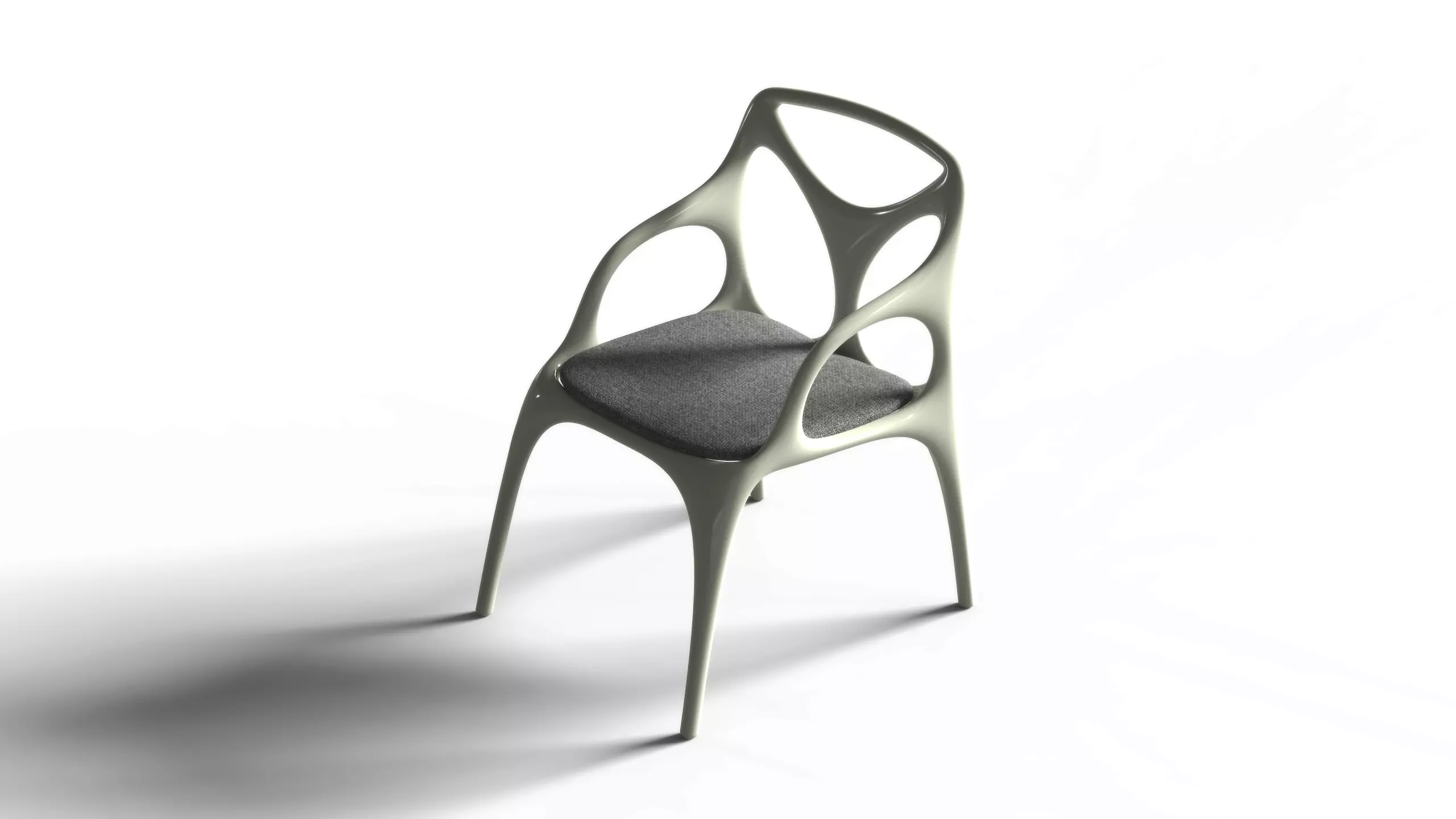 Carbon Fiber Chair 3D model_0