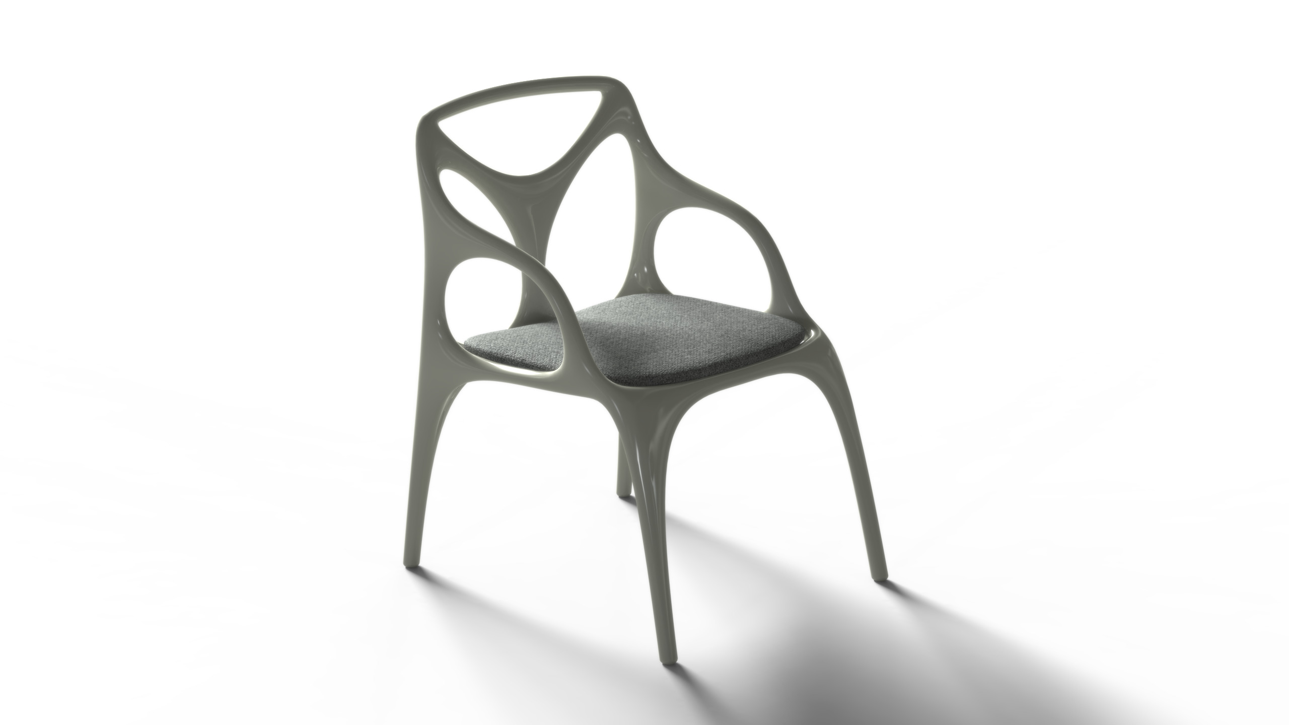 Carbon Fiber Chair 3D model_4
