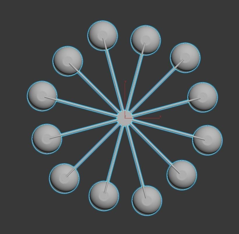 SELVA KRONLEUCHTER 3D model_7