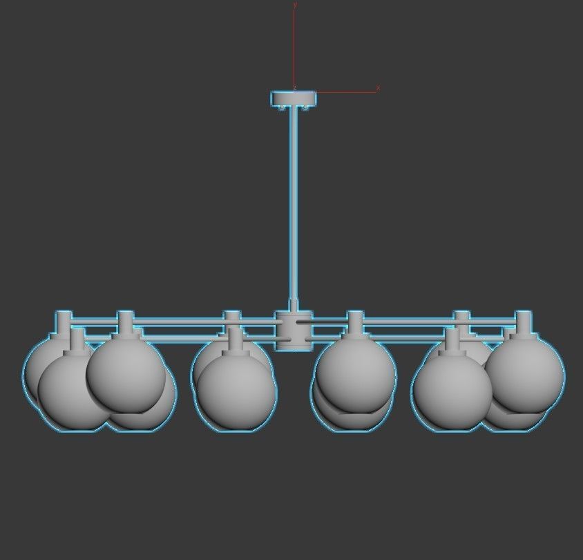 SELVA KRONLEUCHTER 3D model_3