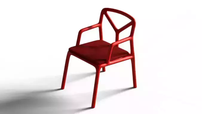 Modern Plastic Chair 3D model