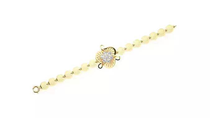 Diamond Bracelet 3D print model 