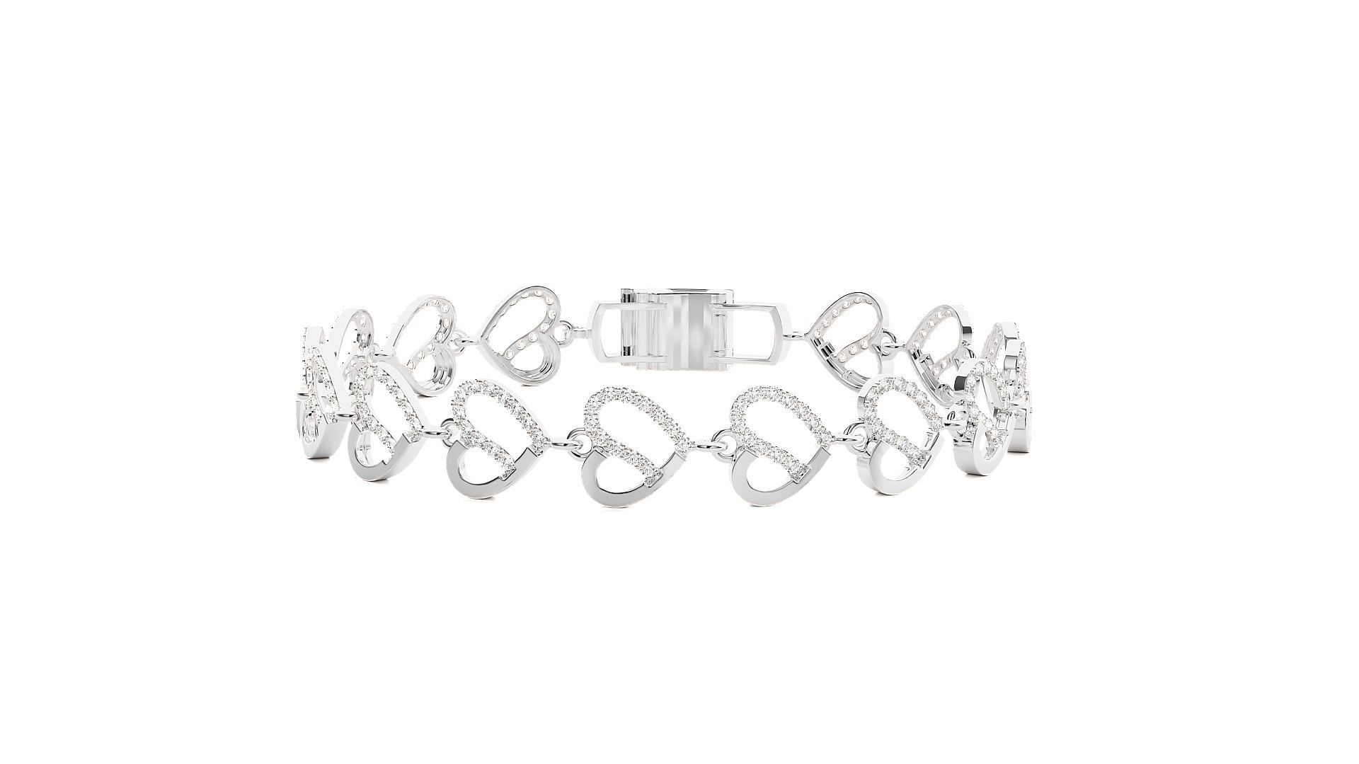 Diamond Bracelet 3D print model  3D print model_7