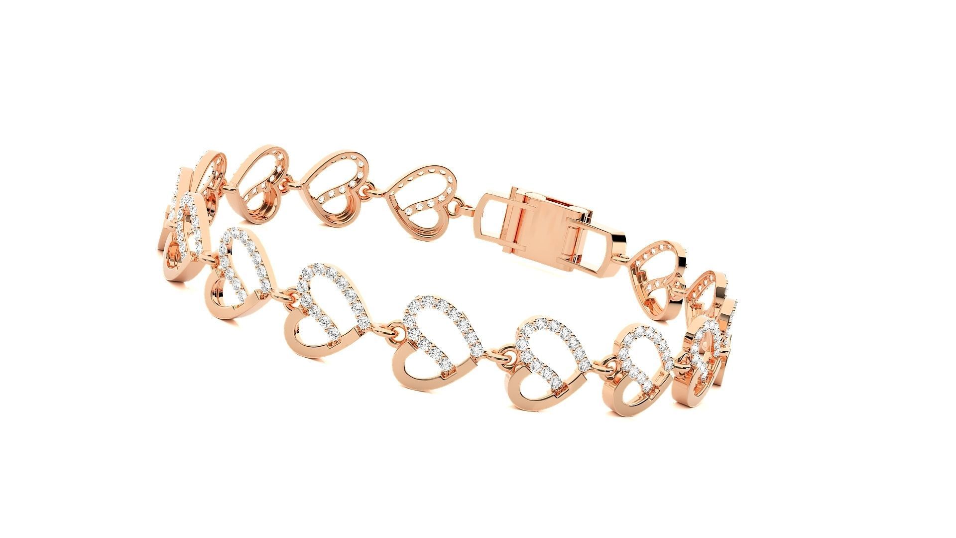 Diamond Bracelet 3D print model  3D print model_2