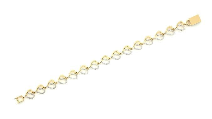 Diamond Bracelet 3D print model  3D print model