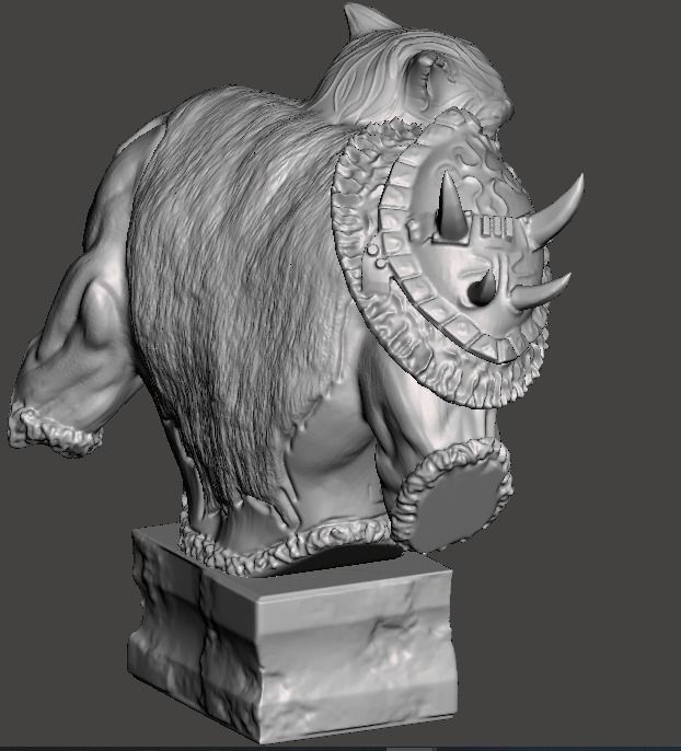 world of warcraft bust 3d printable 3D print model_6