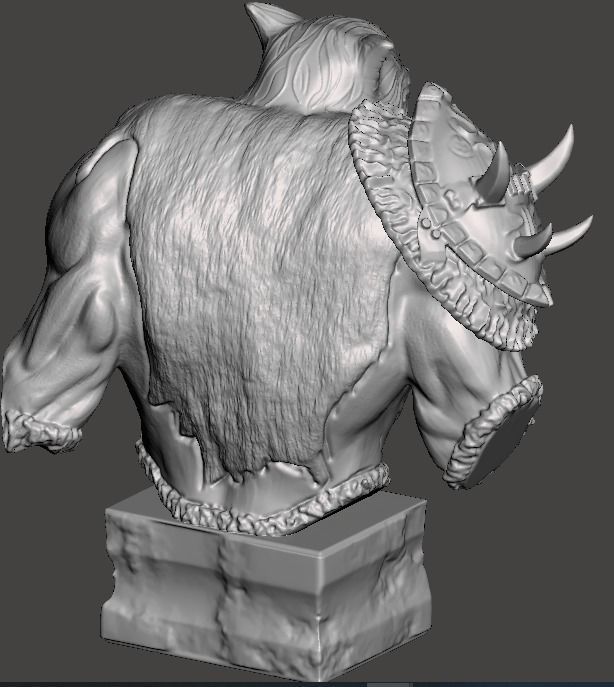 world of warcraft bust 3d printable 3D print model_7