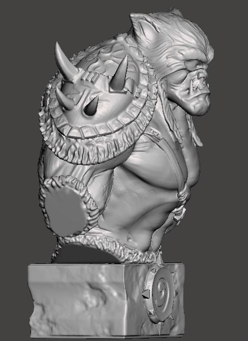 world of warcraft bust 3d printable 3D print model_4