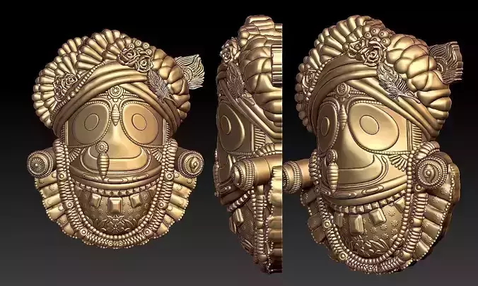 Jagannath Ji Pendant 3D print model