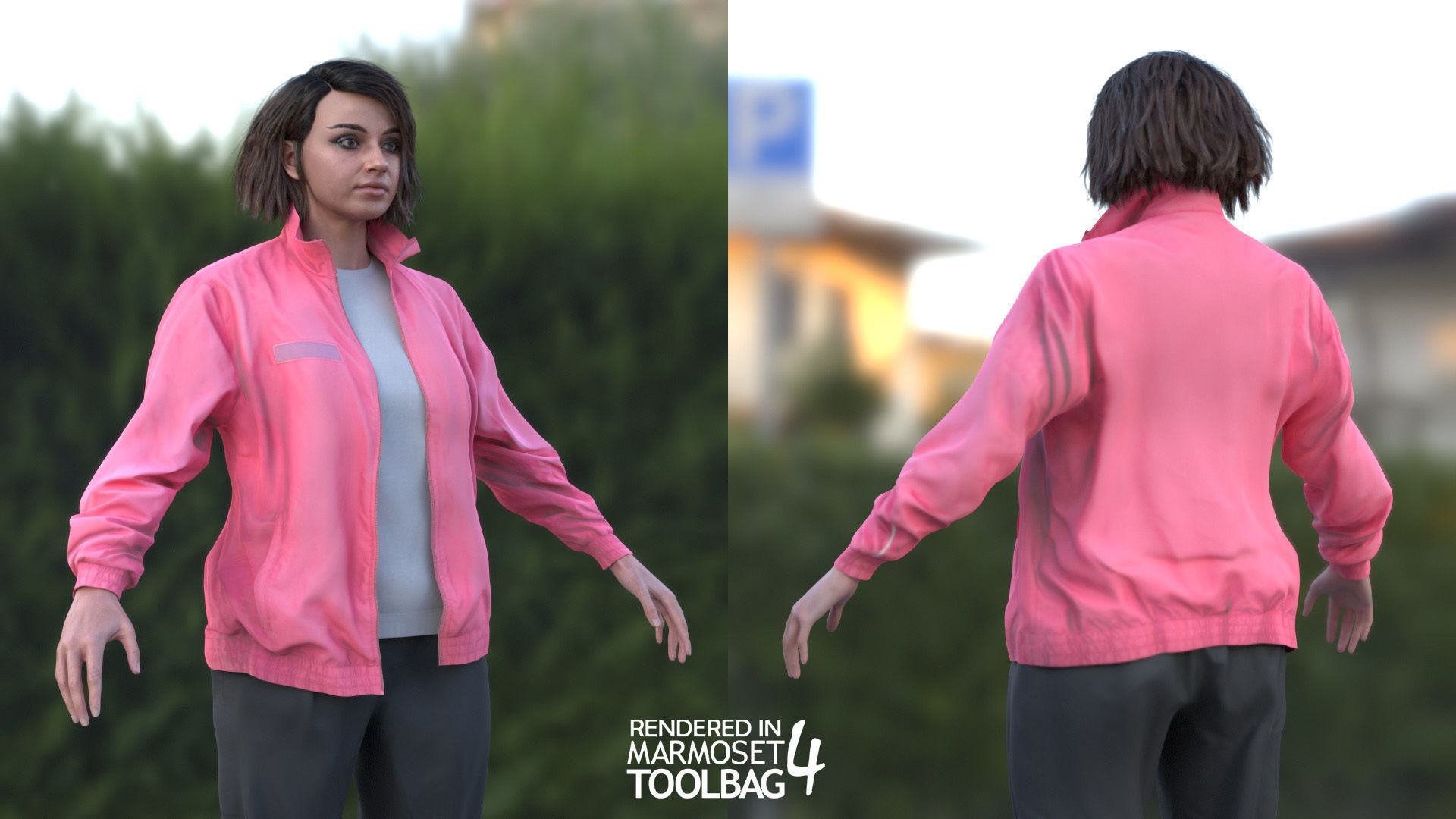 Mens and Womens Sport Suits - Modular - Rigged 3D Model Collection_7