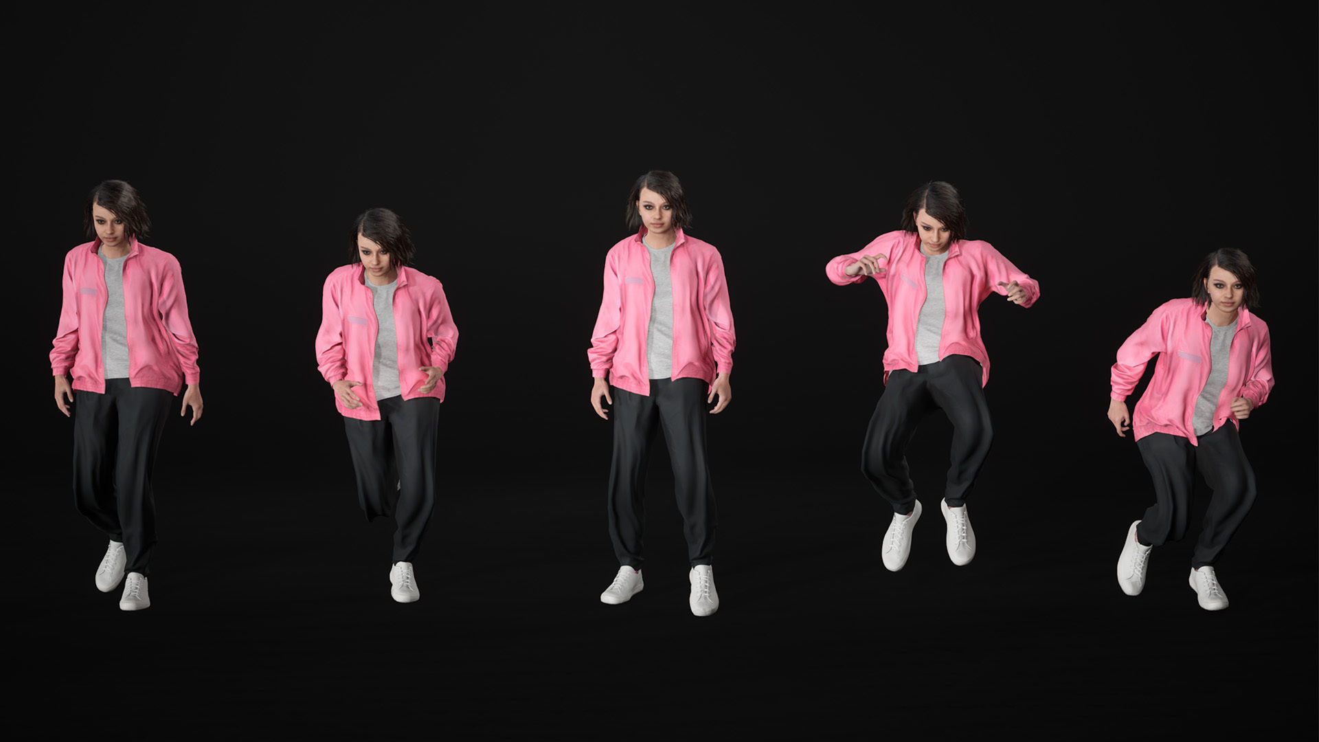 Mens and Womens Sport Suits - Modular - Rigged 3D Model Collection_20