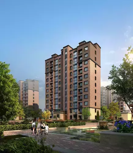 3Dmax fashion city commercial square building 165