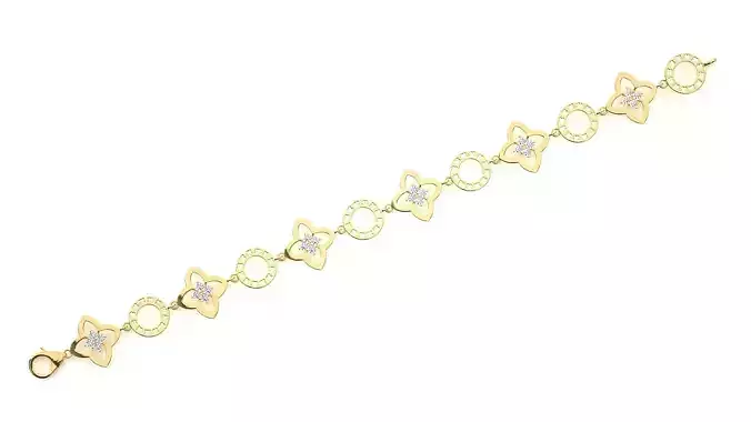 Diamond Bracelet 3D print model  3D print model