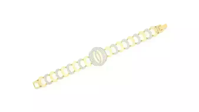 Diamond Bracelet 3D print model  3D print model