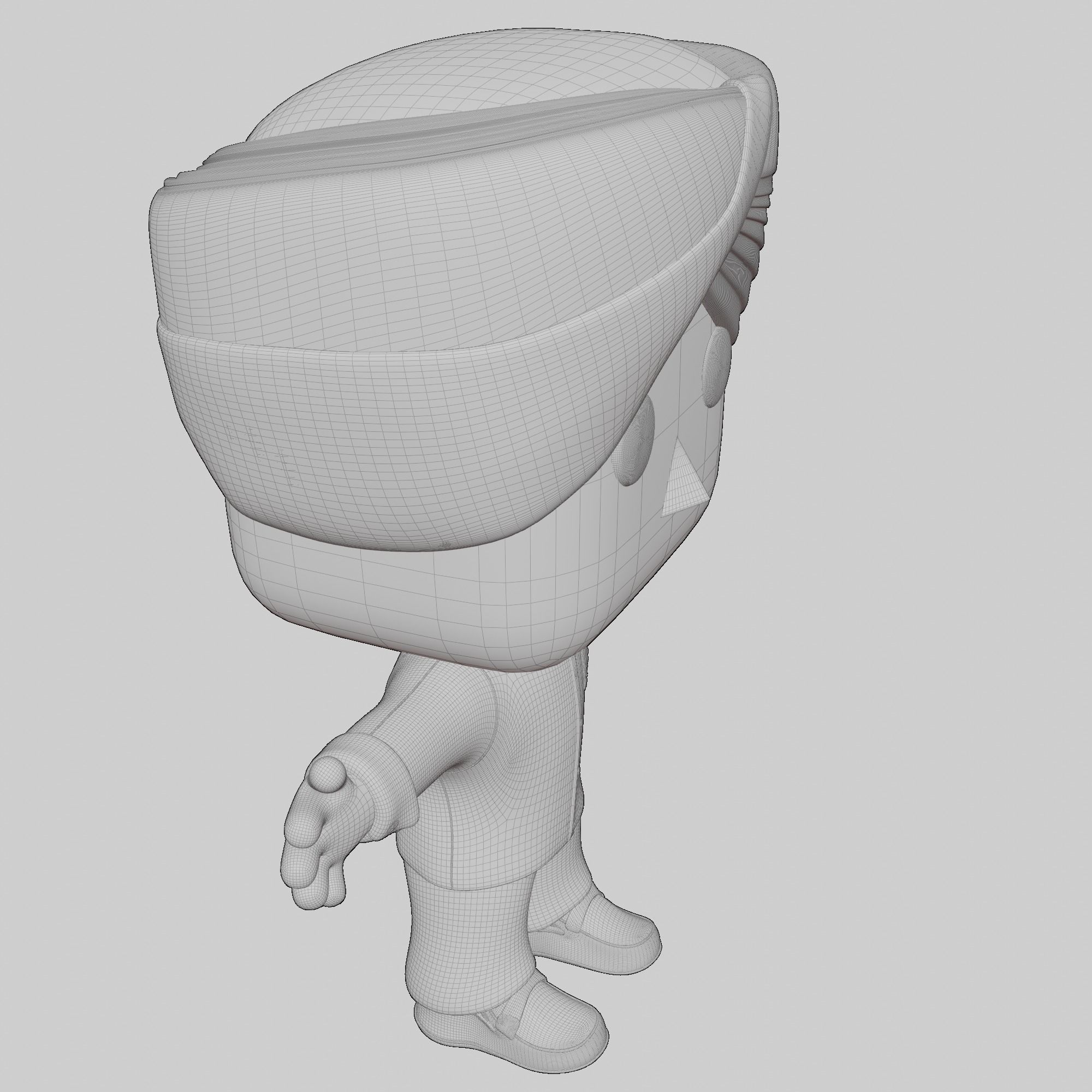 Indian Funkopop  Low-poly 3D model_16