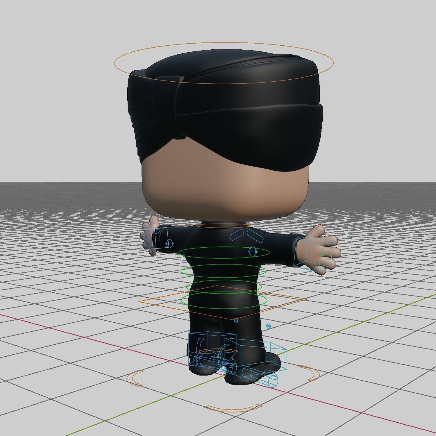 Indian Funkopop  Low-poly 3D model_4