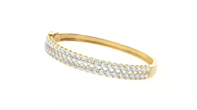 Diamond Bracelet 3D print model 