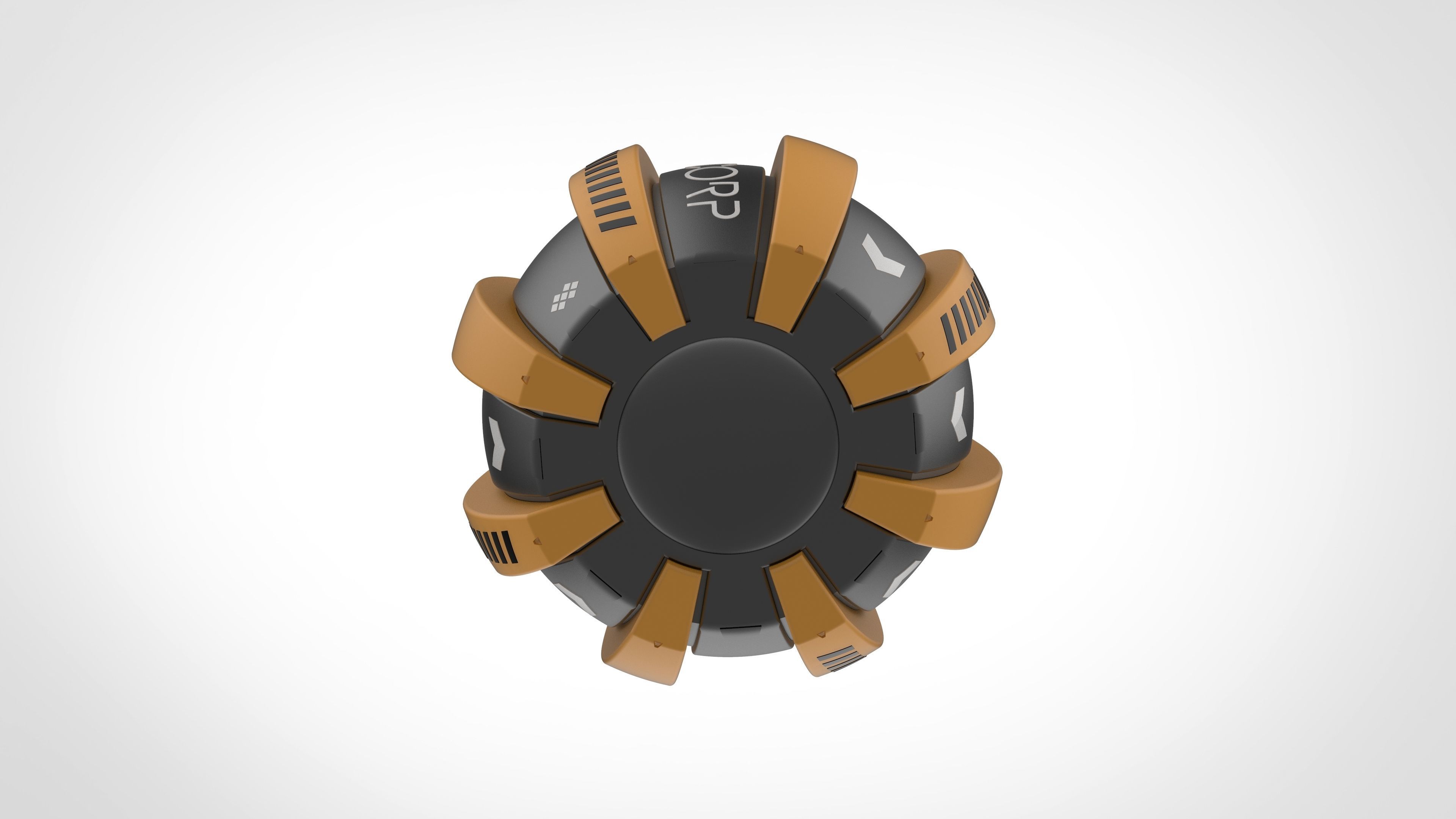 Pumpkin bomb from the movie The Amazing Spider - Man 2012 3D print model_8