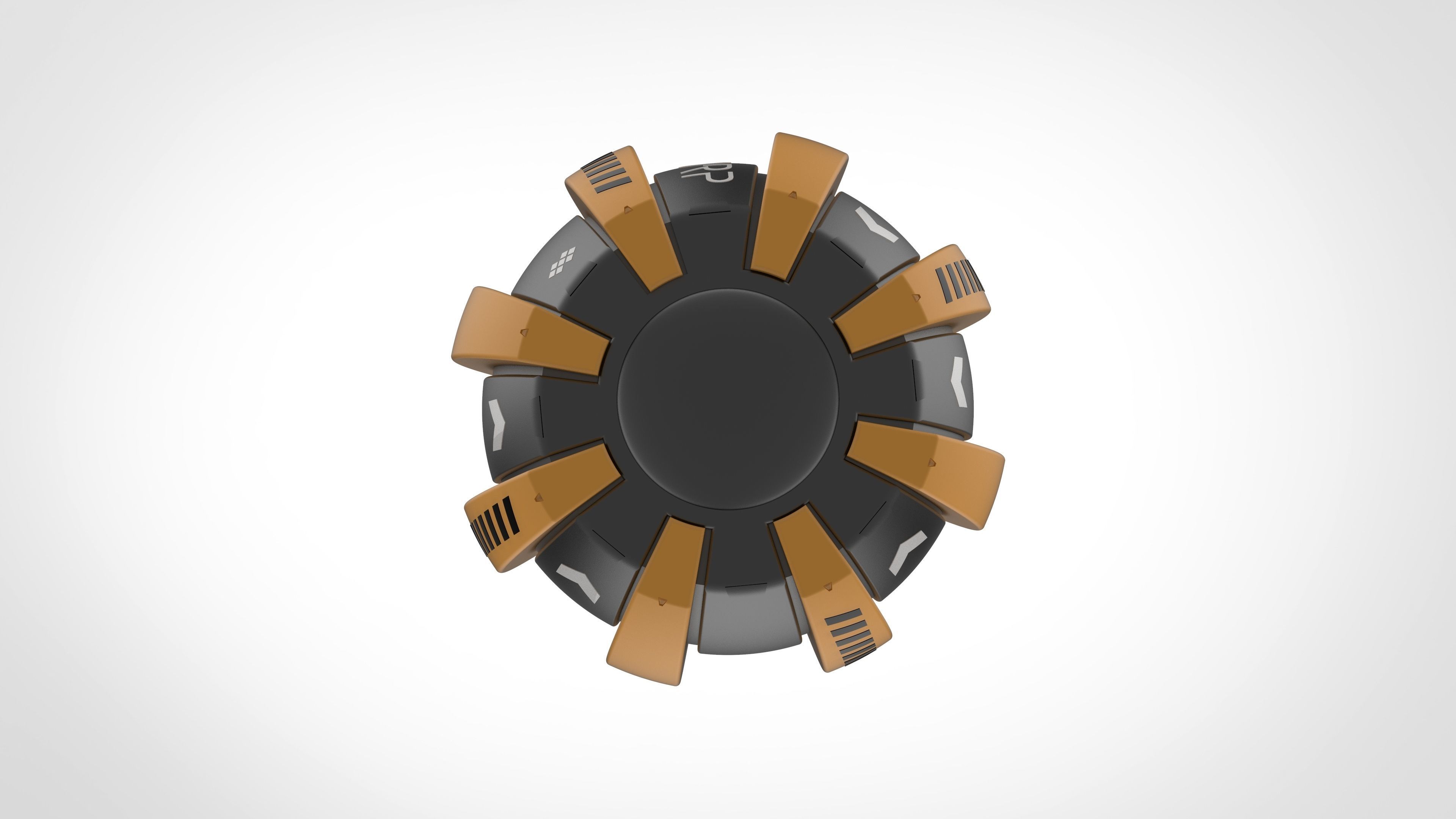 Pumpkin bomb from the movie The Amazing Spider - Man 2012 3D print model_9