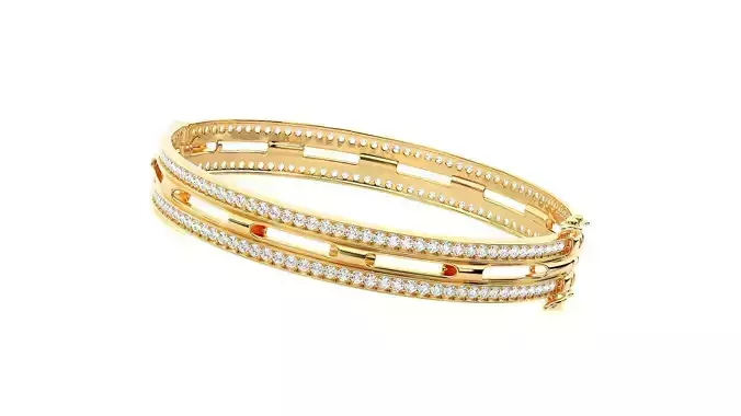 Diamond Bracelet 3D print model 