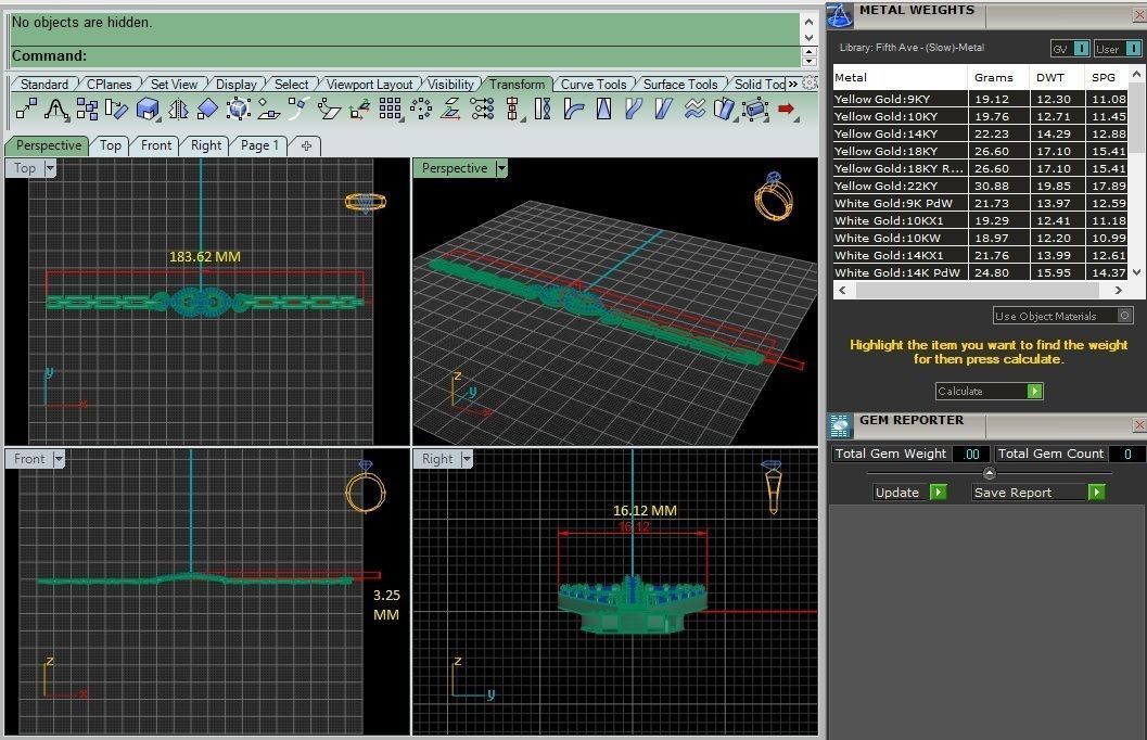 Diamond Bracelet 3D print model  3D print model_4
