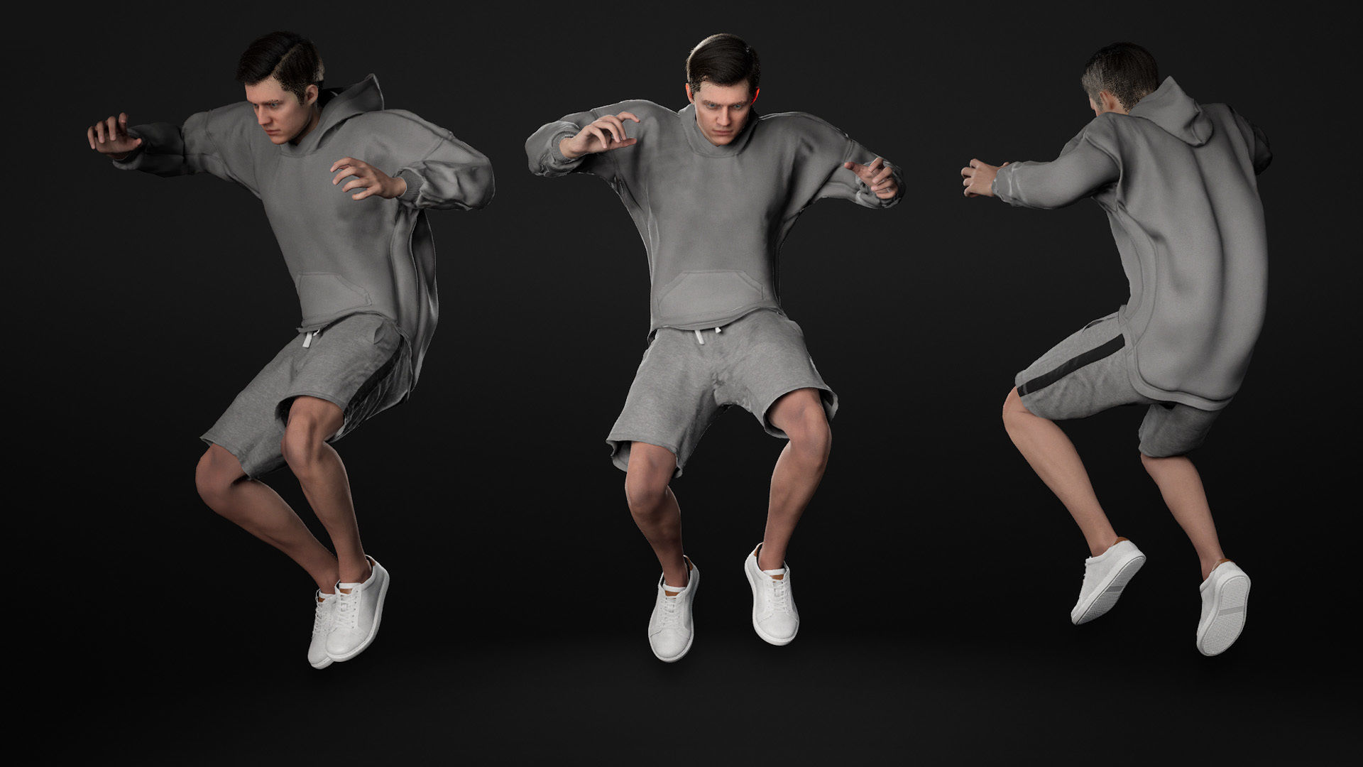 Mens and Womens Sport Suits  - Modular - Rigged 3D Model Collection_28