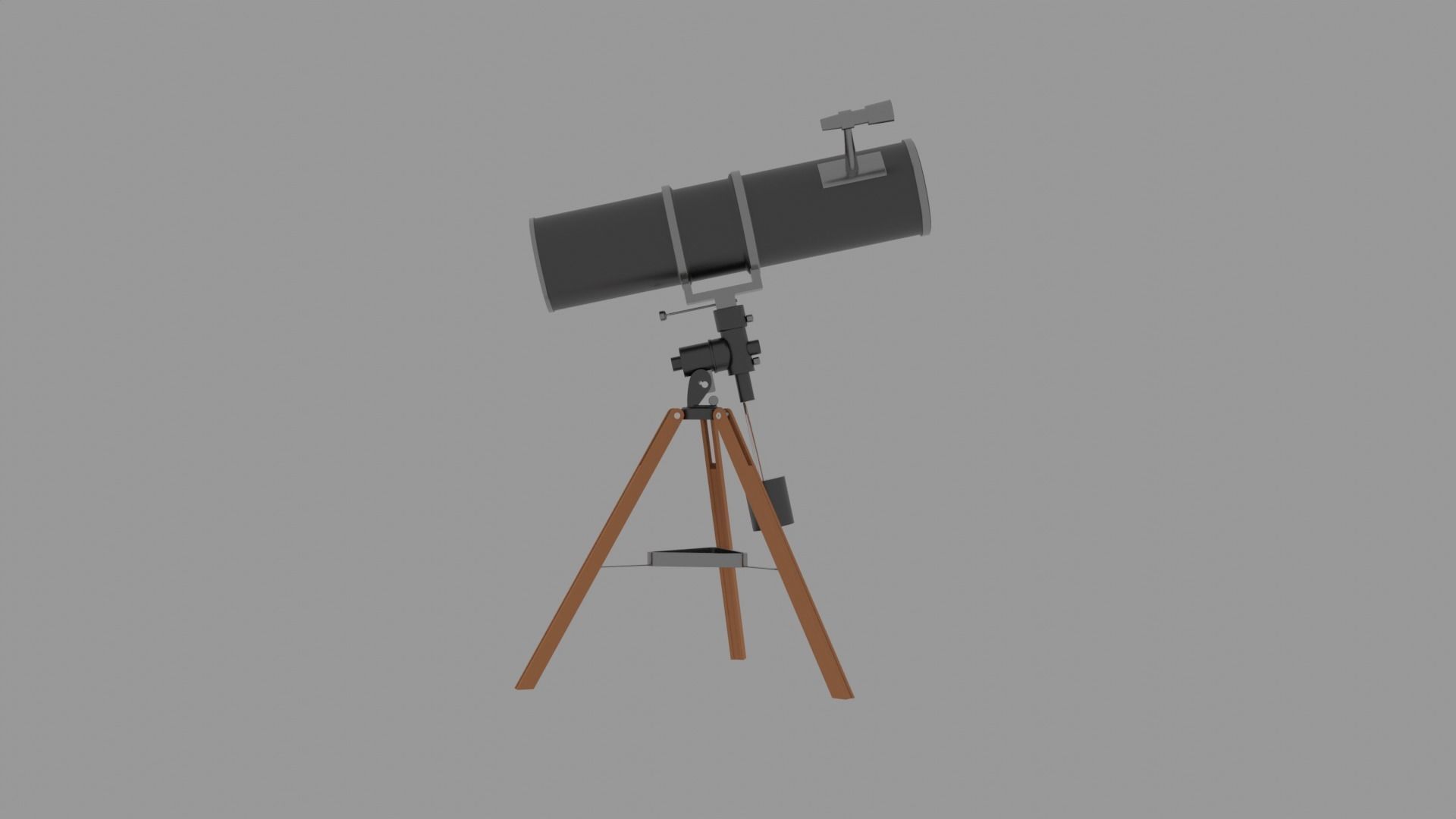 The 3D model of a telescope  Free 3D model_4