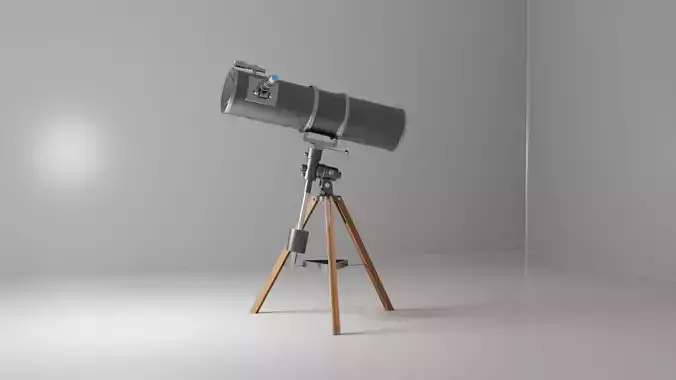 The 3D model of a telescope 