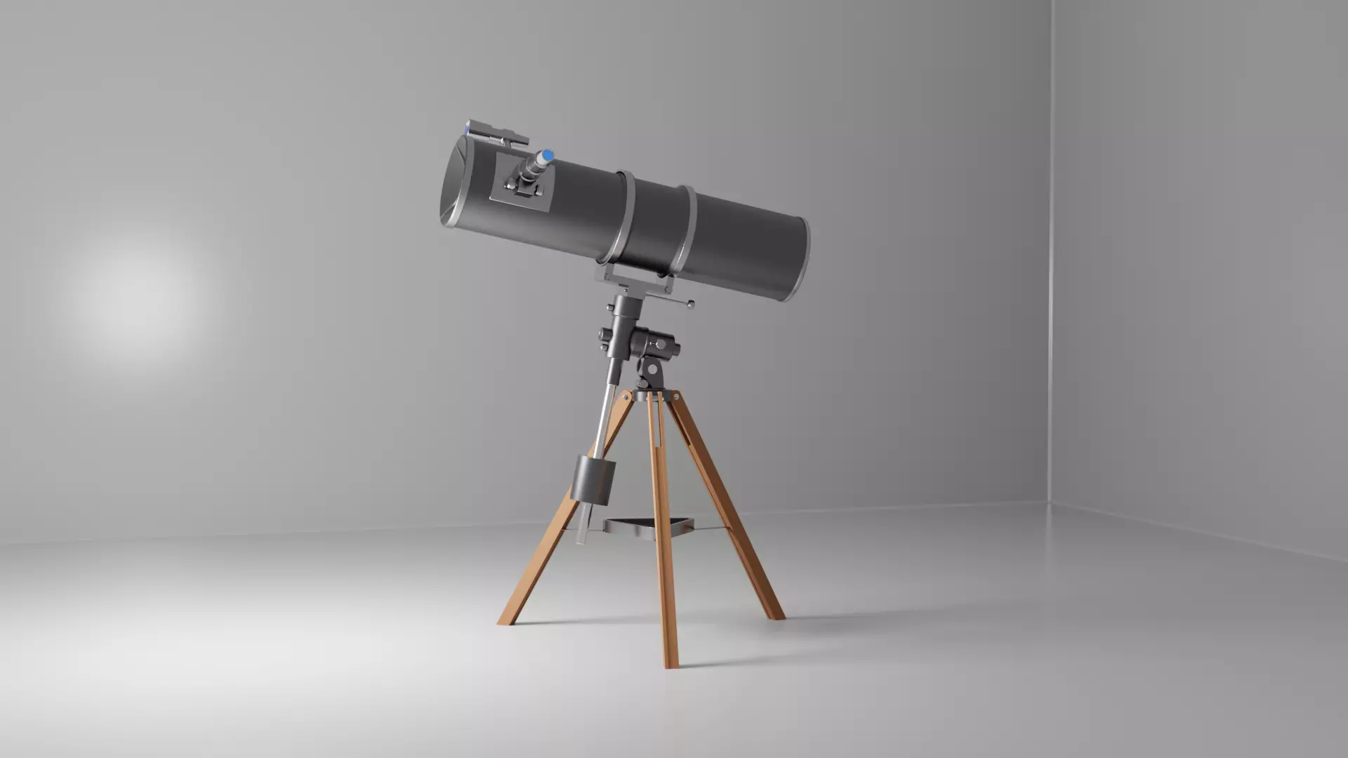 The 3D model of a telescope  Free 3D model_0