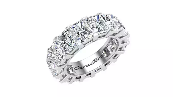 Eternity Ring With Radiant Stones