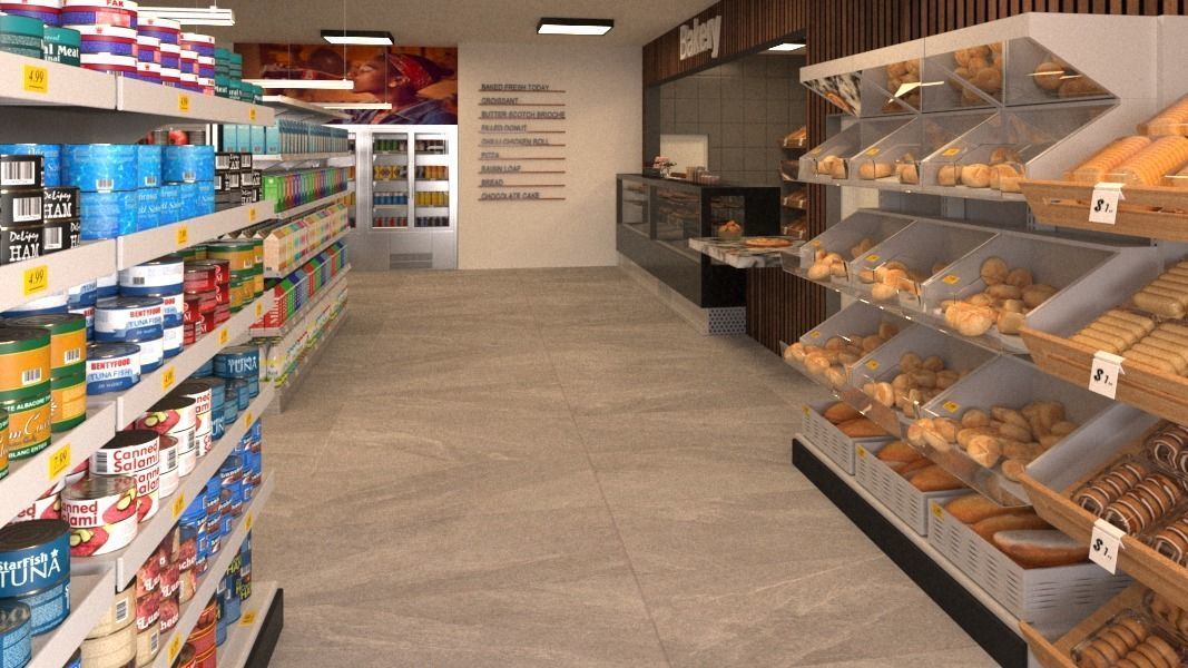 SUPERMARKET DESIGN 3D model_1