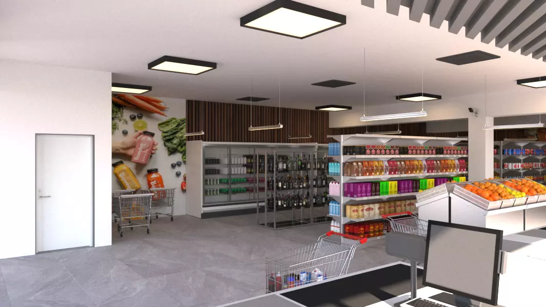 SUPERMARKET DESIGN 3D model_0