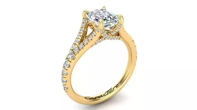 Split Shank Engagement Ring 