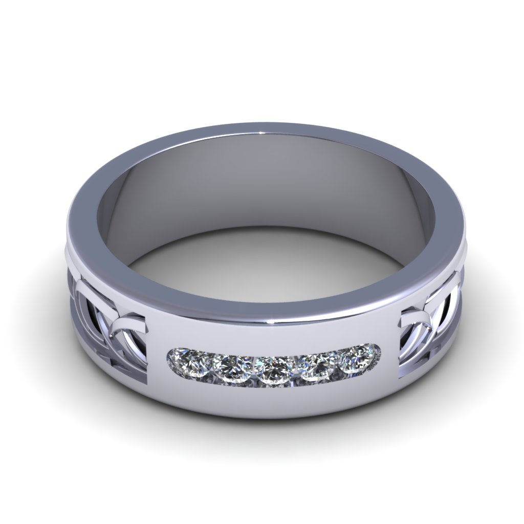 Wedding Band 3D print model_4