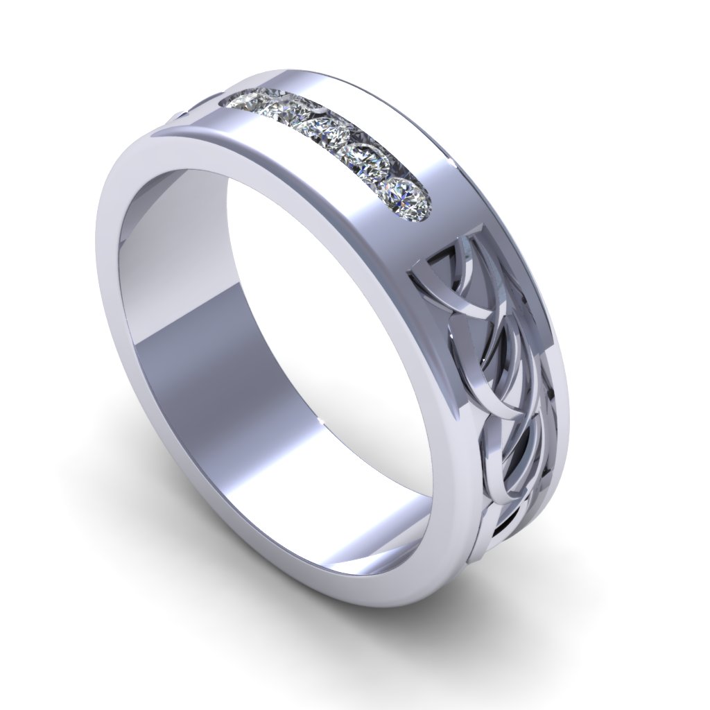 Wedding Band 3D print model_1