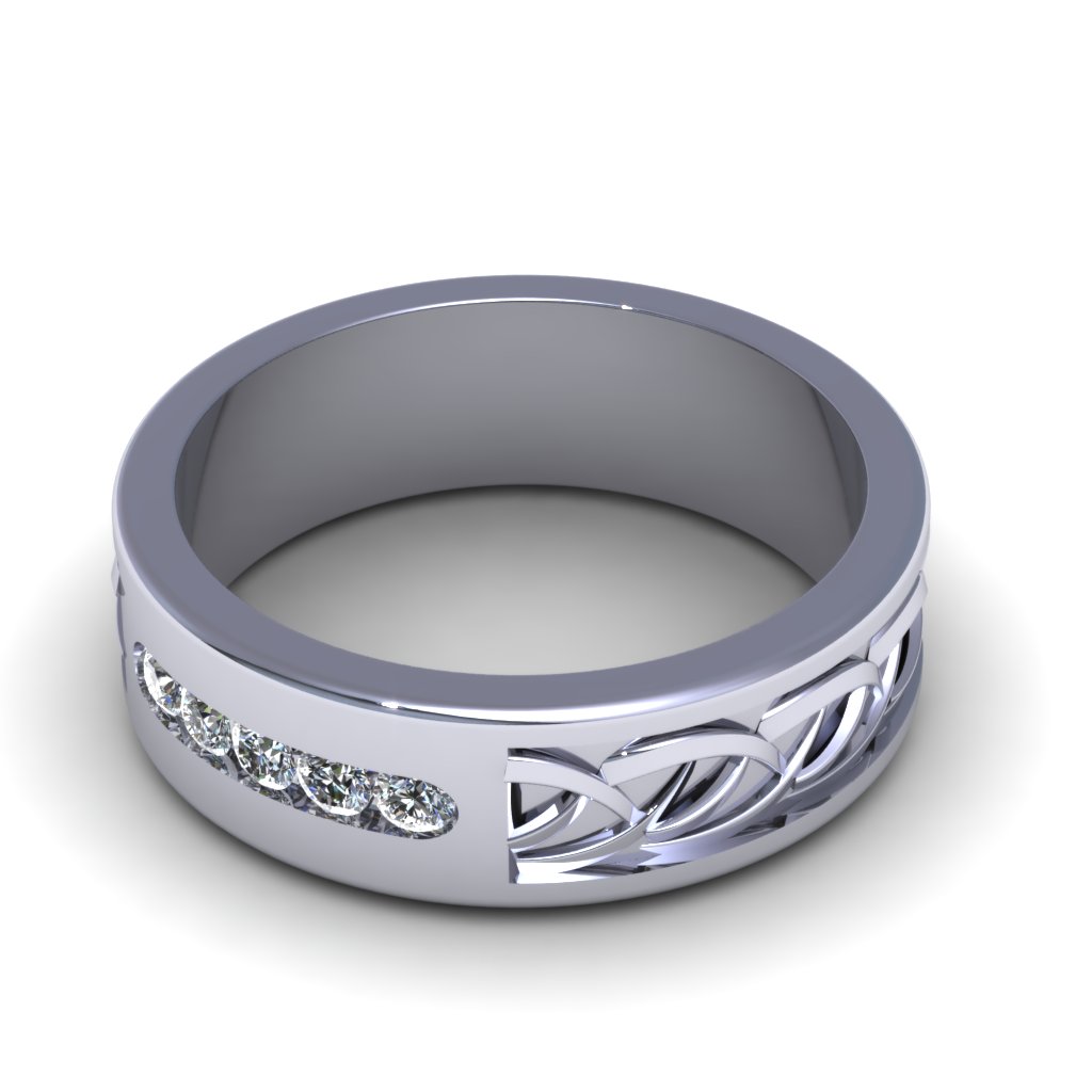 Wedding Band 3D print model_5