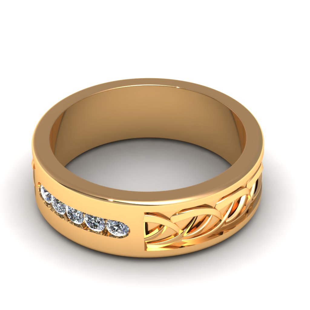 Wedding Band 3D print model_3