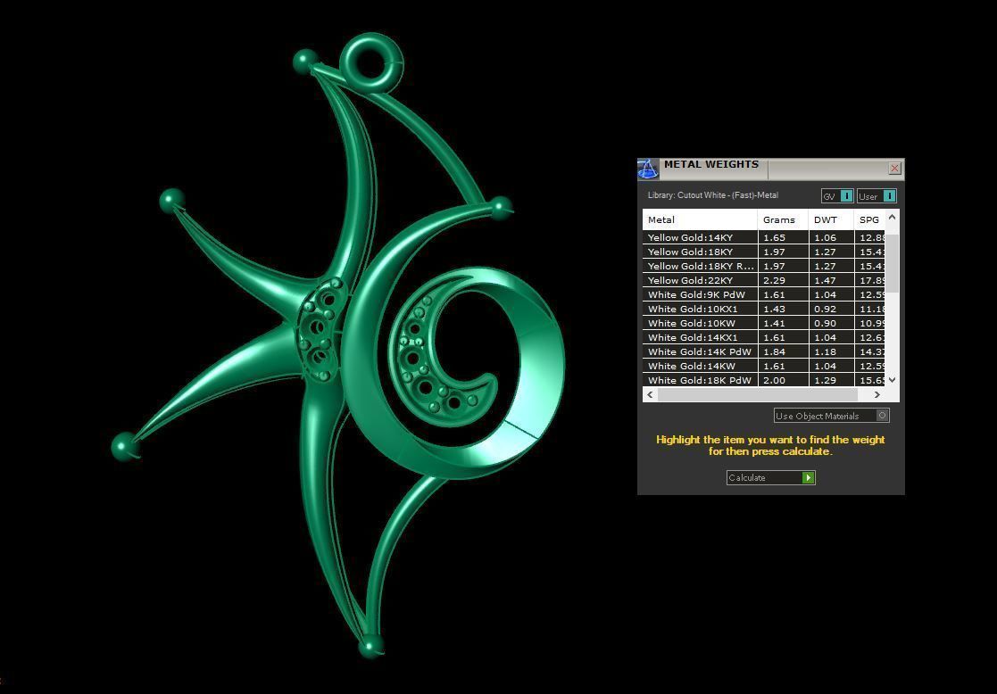 Star Pendant  3D print model_5