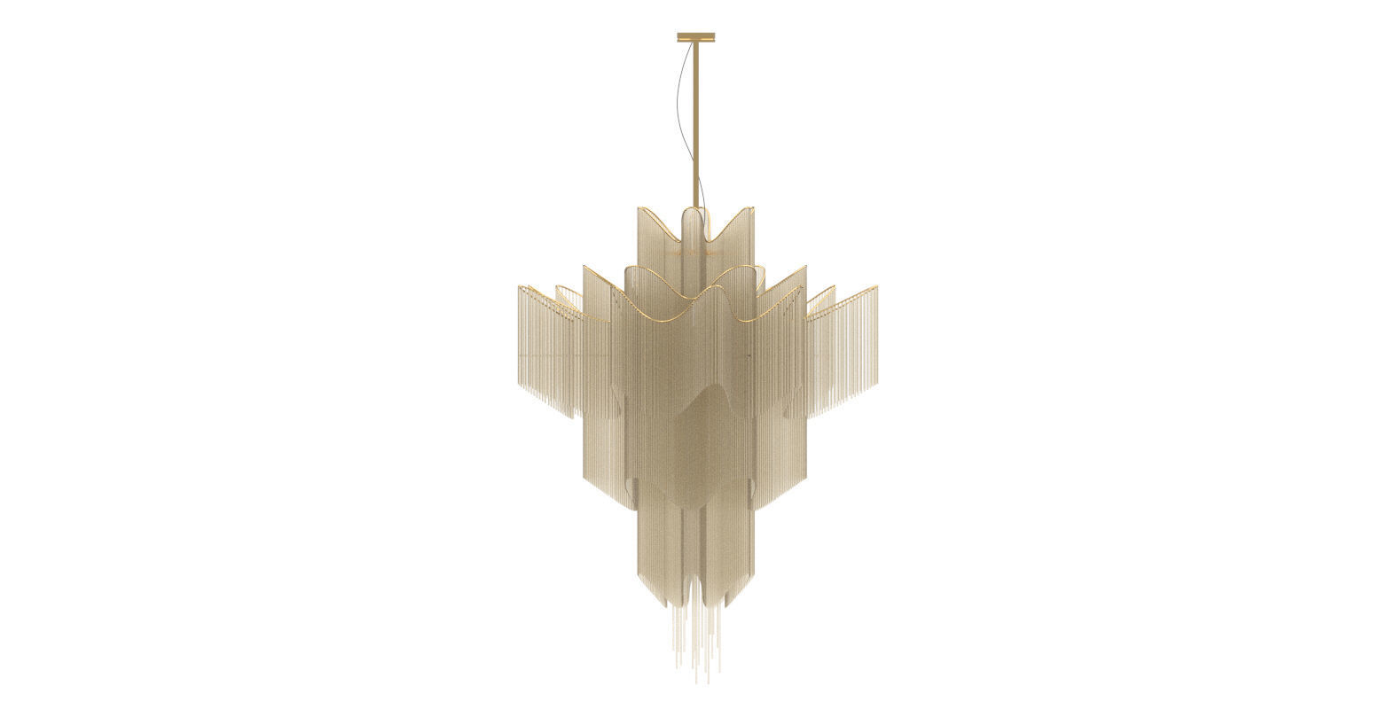 Crystal Chandelier Light 3D Model 3D print model_1