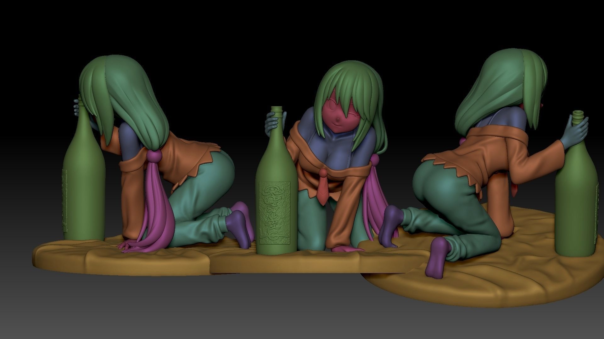 Aqua Konosuba 3d printable model 3D print model_7