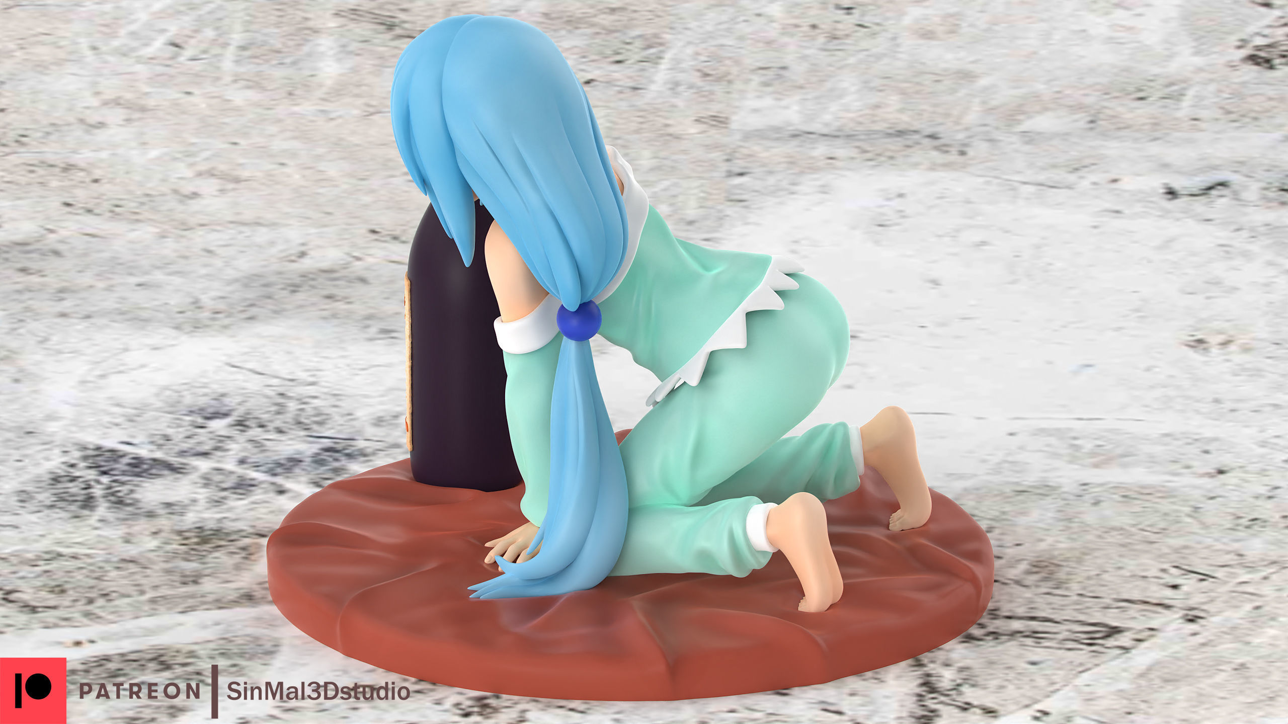 Aqua Konosuba 3d printable model 3D print model_3