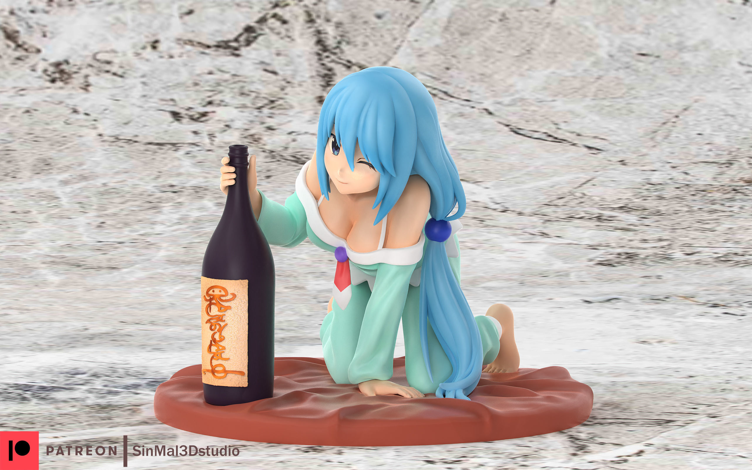Aqua Konosuba 3d printable model 3D print model_1