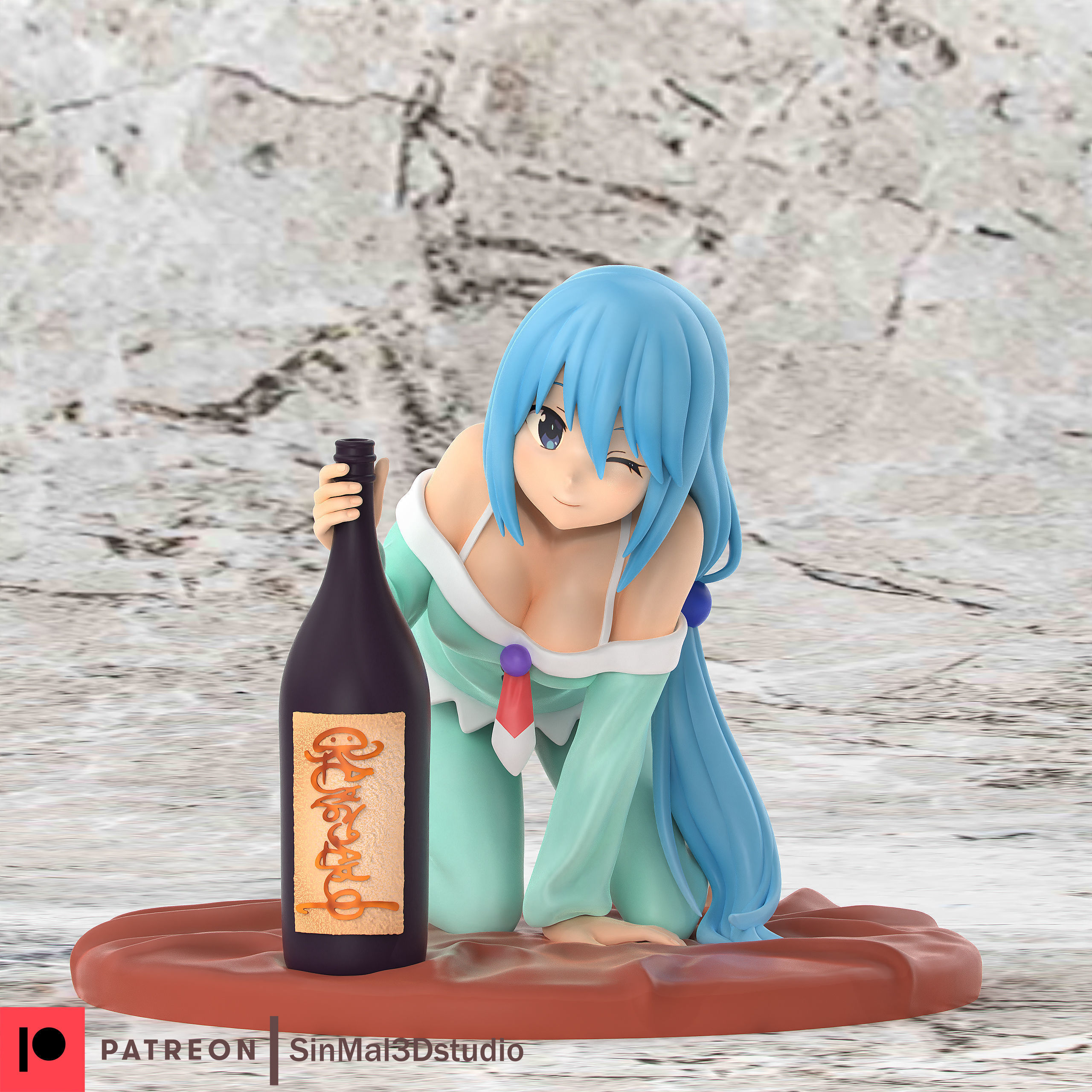 Aqua Konosuba 3d printable model 3D print model_2