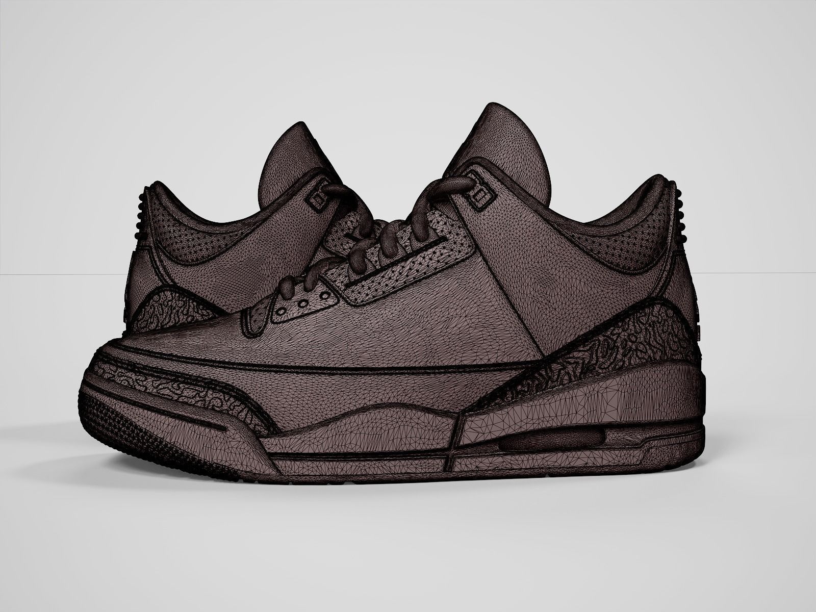 Air Jordan3-retro sneaker-3d printable 3D print model_7