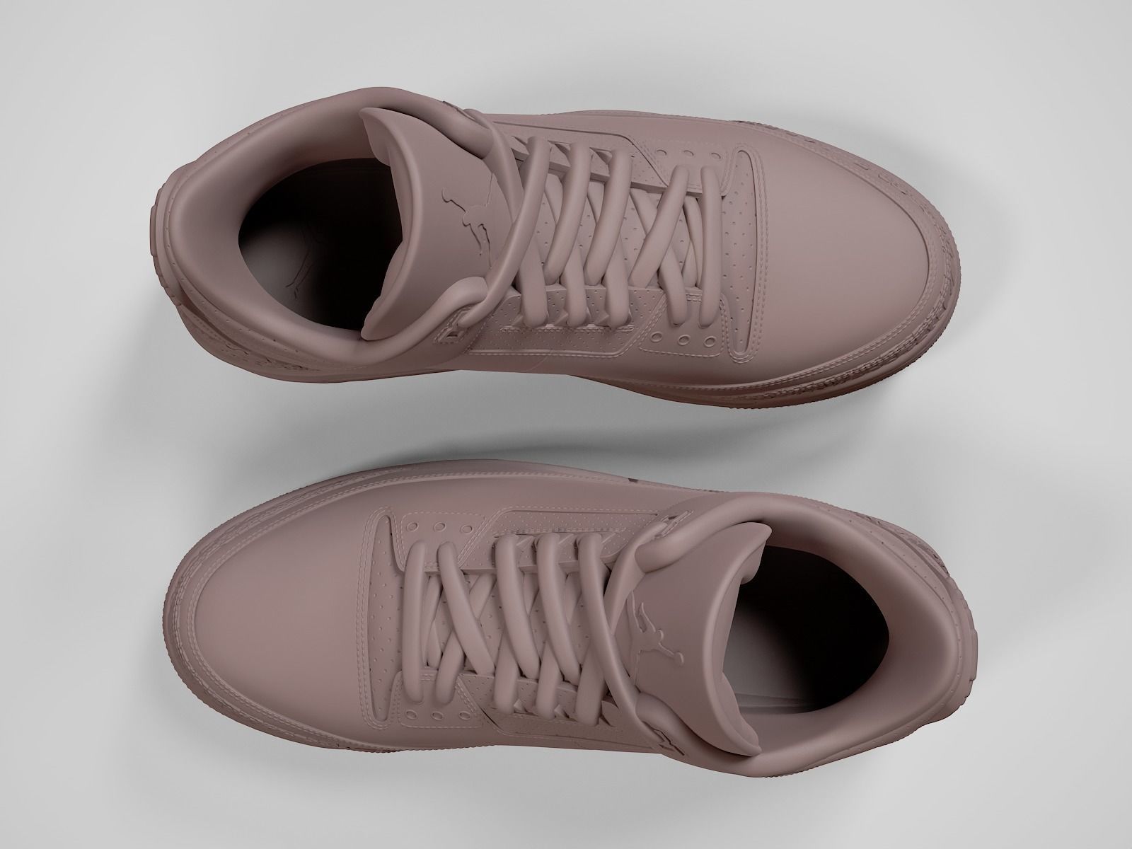 Air Jordan3-retro sneaker-3d printable 3D print model_4