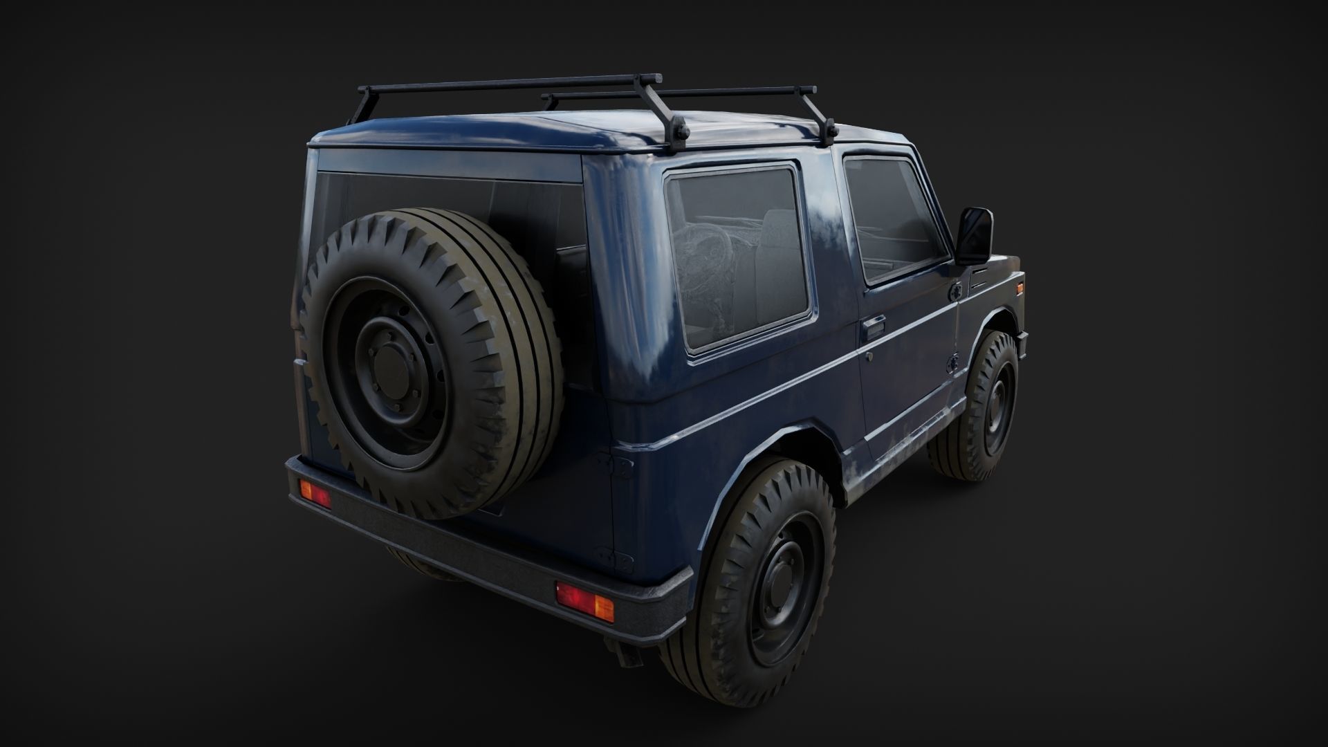 Suzuki Jimmy Mini SUV Low-poly 3D model_5