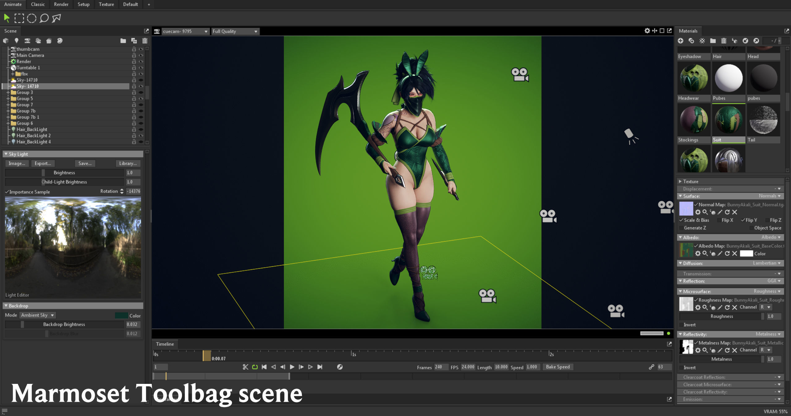Bunny Akali - Game Ready Low-poly 3D model_15