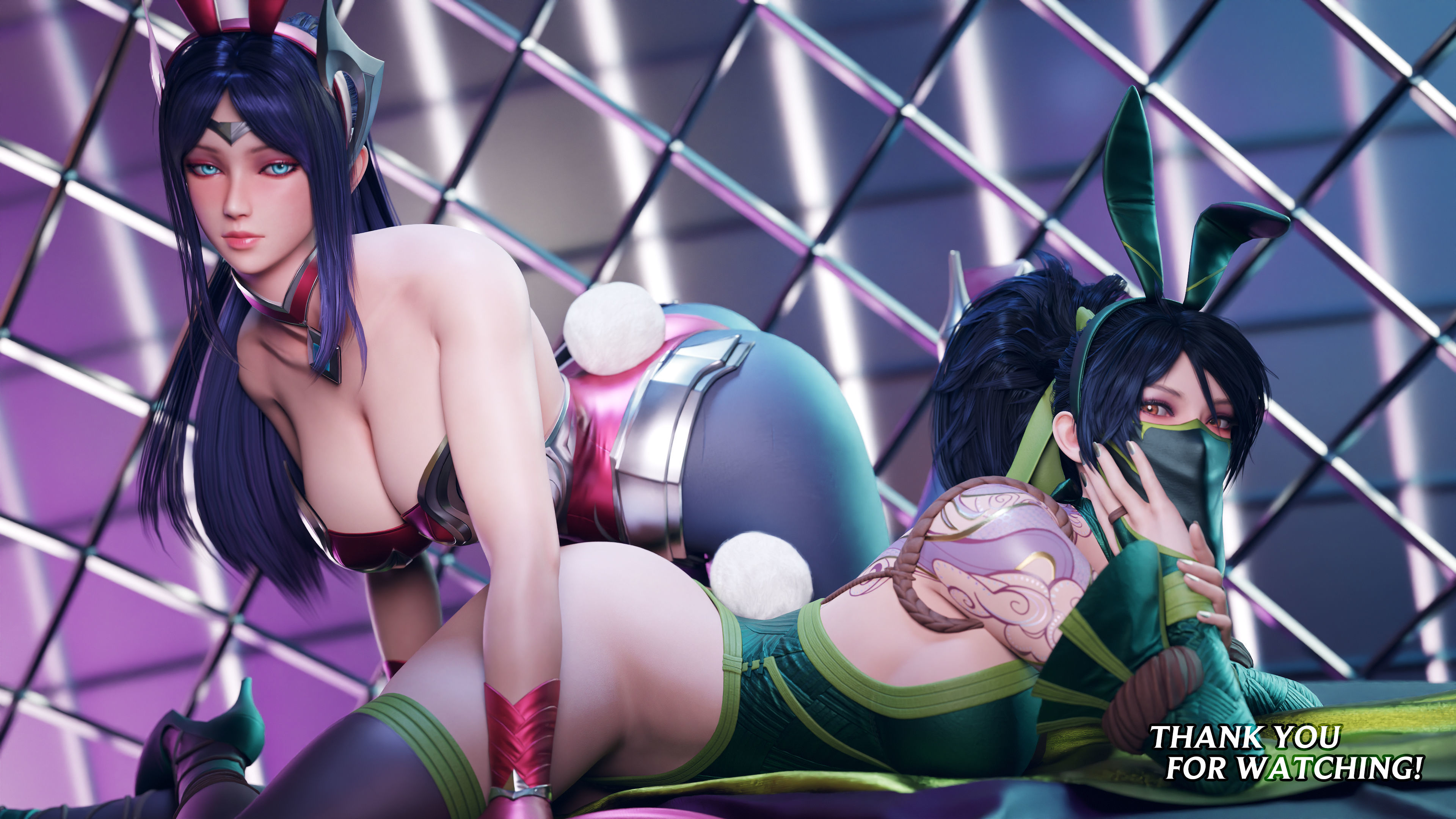 Bunny Akali - Game Ready Low-poly 3D model_21